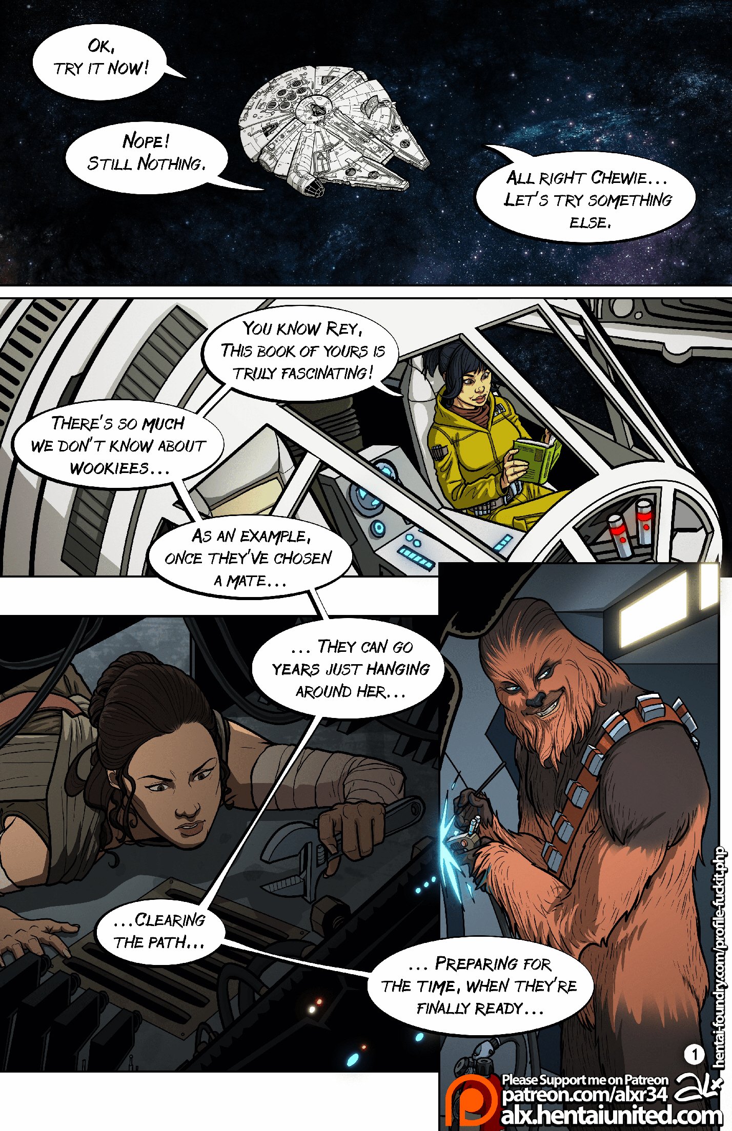 Star wars comic book porn