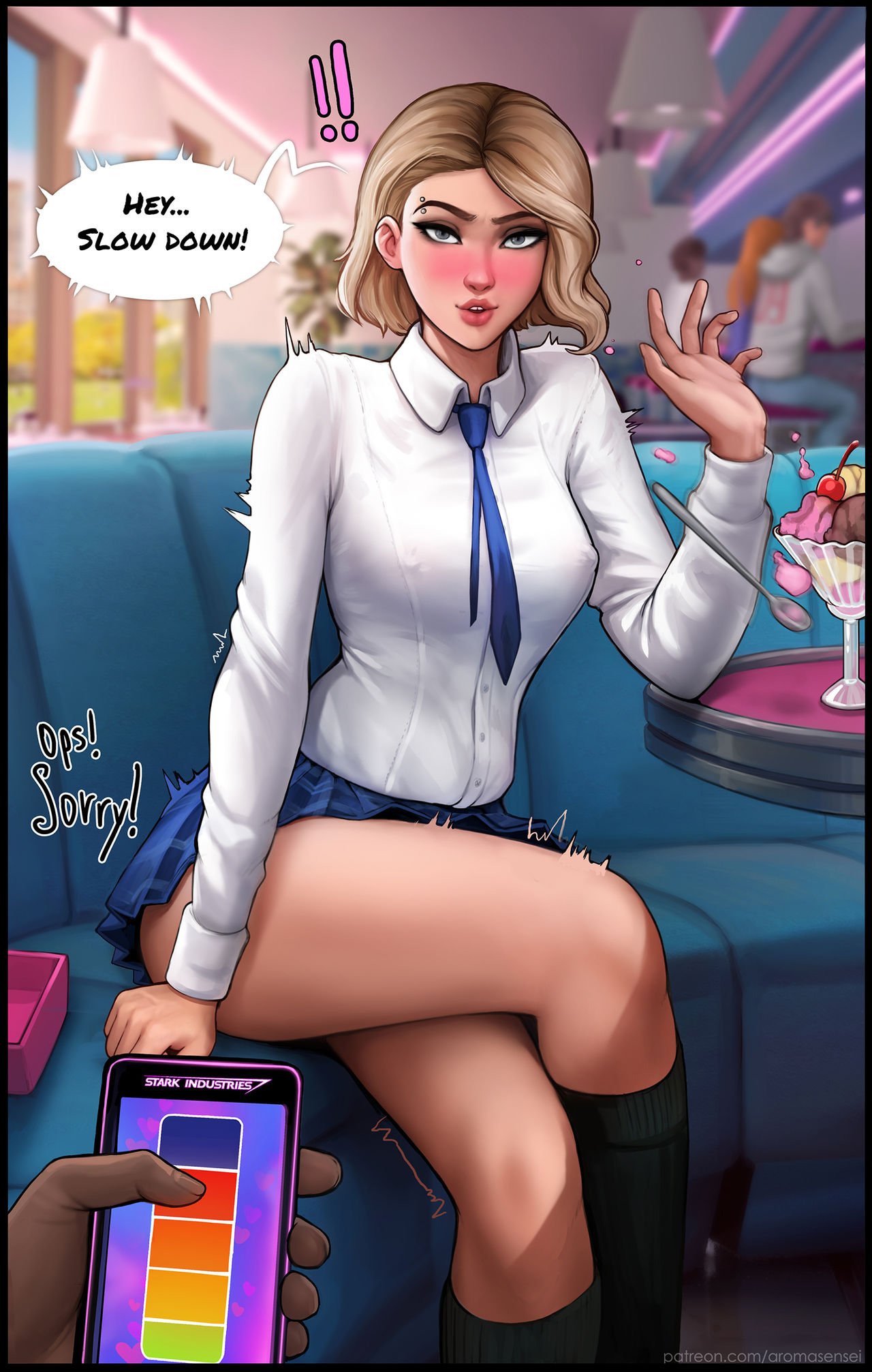 Ice Cream Breast Porn - Aroma Sensei â€“ Do you like ice cream? | Top Hentai Comics