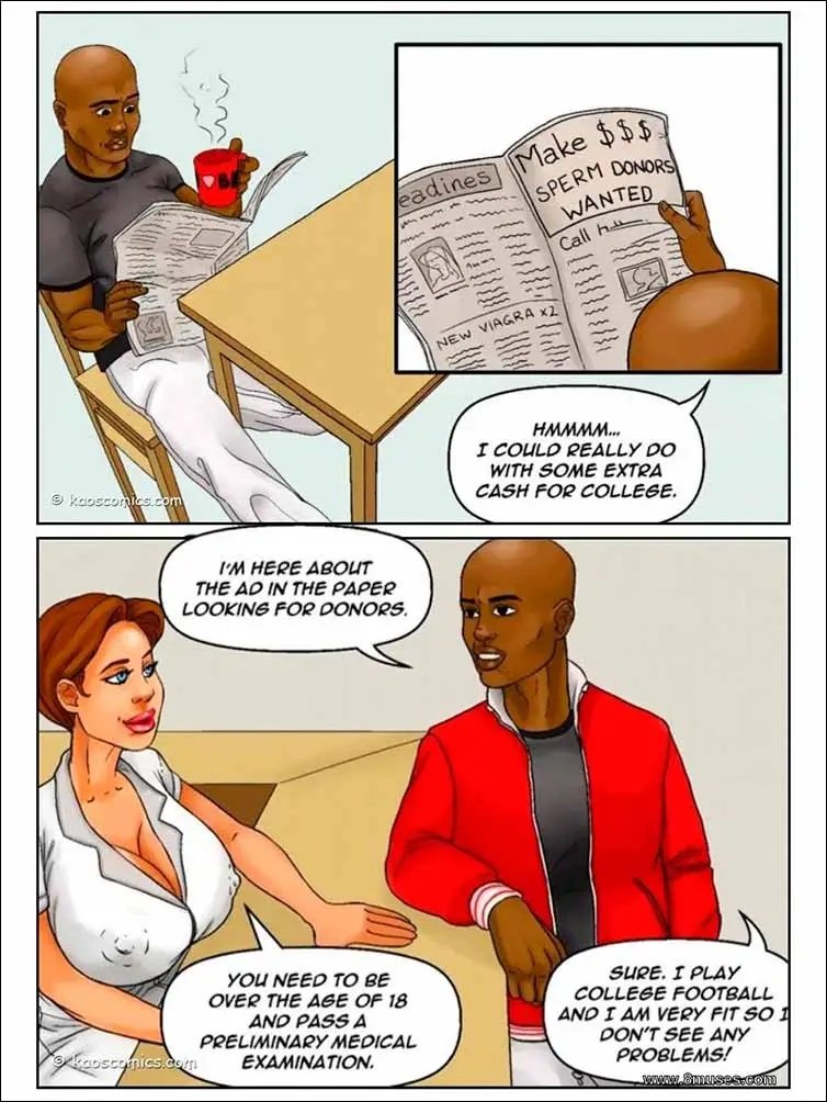 Interracial Cartoon Comics â€“ Sperm Bank | Top Hentai Comics