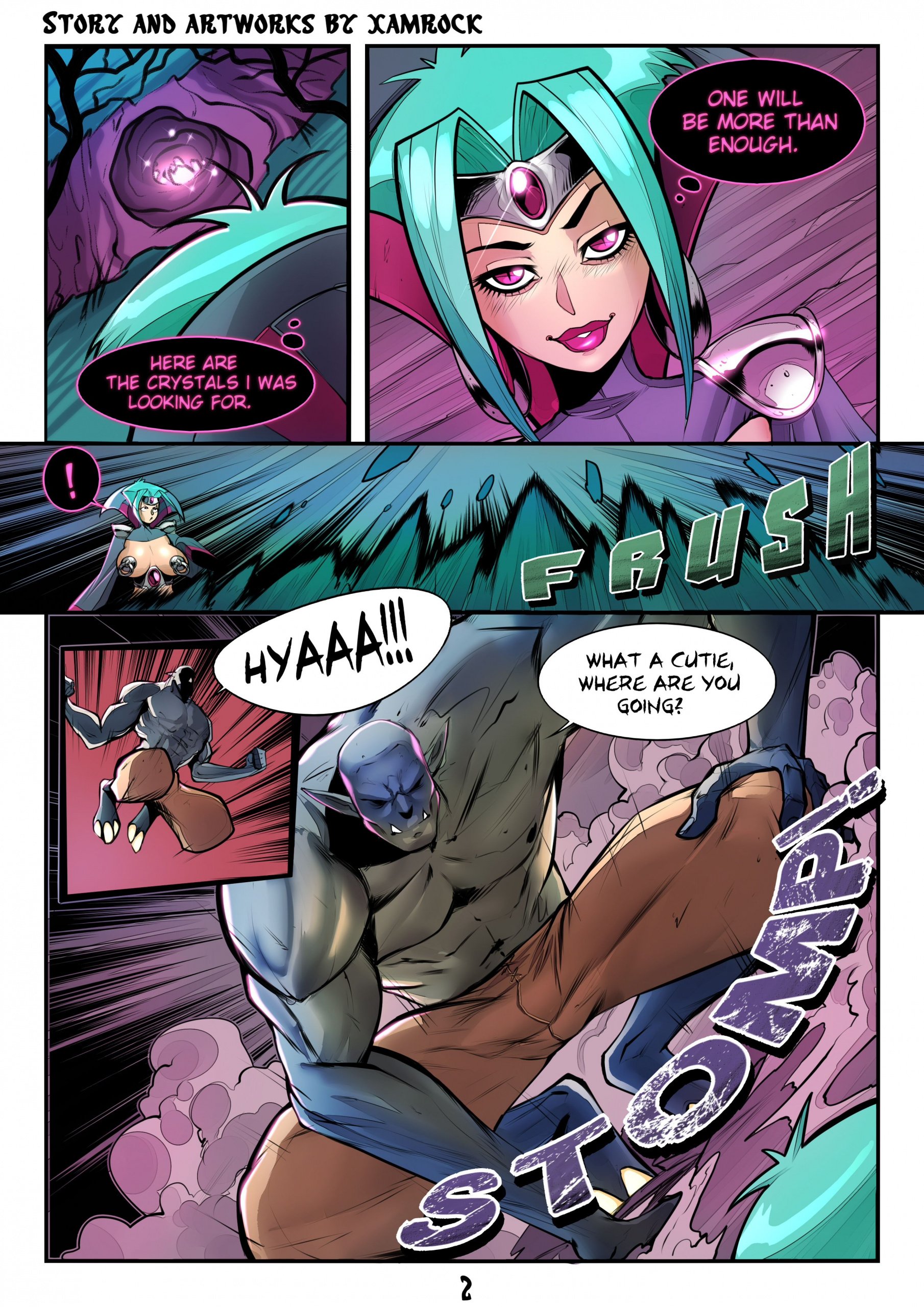 Evil Porn Big Breast Cartoons - Xamrock â€“ The Evil Enchantress | Top Hentai Comics