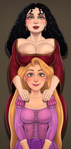 [Rocner] Mother Gothel x Rapunzel (Tangled)