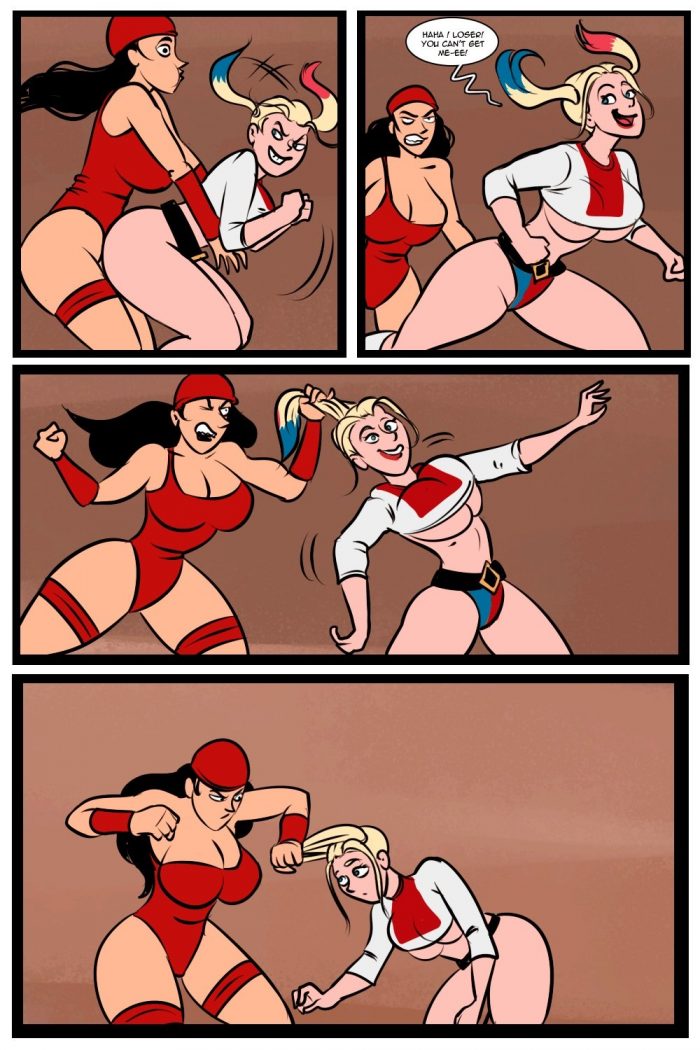 Battle Of Supes Elektra vs Harley Quinn-07