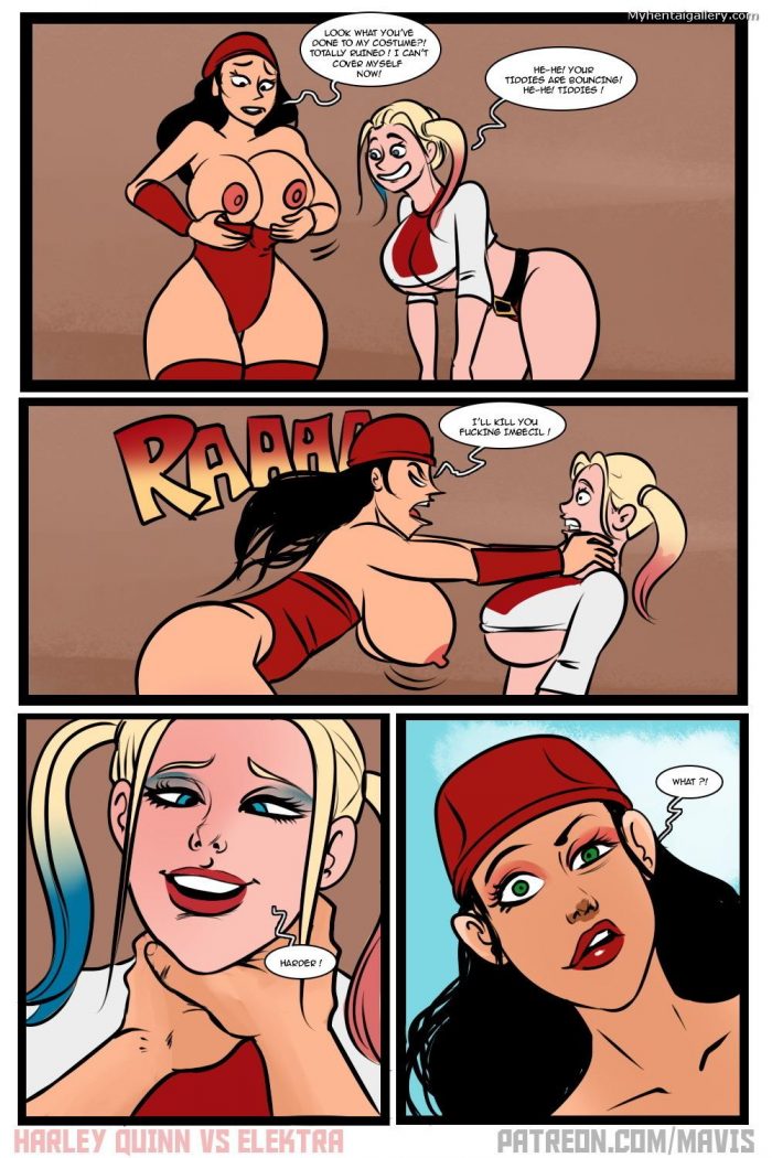 Battle Of Supes Elektra vs Harley Quinn-08