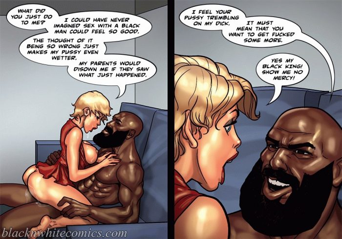 BlacknWhite Art Class part two Interracial Sex Comics-24
