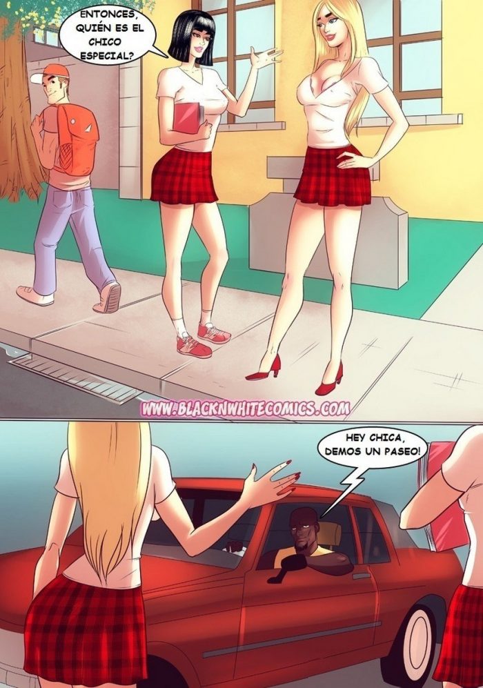 Comic Interracial Follando con una Colegiala Rubia-05