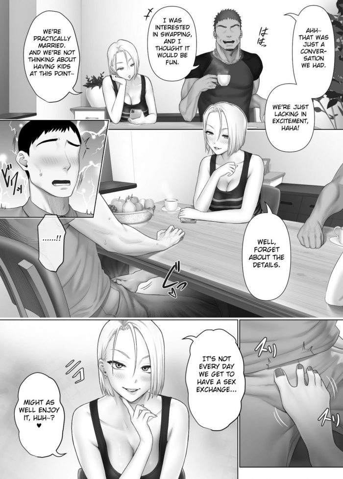 Mitsumitsu Niku LeveChi na Swapping Seiheki ni Mezameru Otto Hen-16