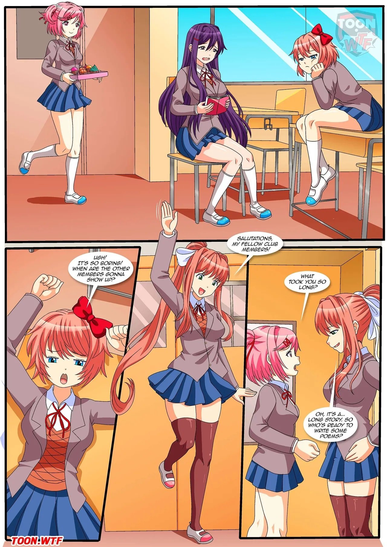 Porn comic doki doki literature club